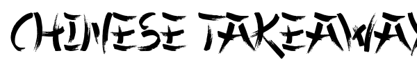 Chinese Takeaway font preview